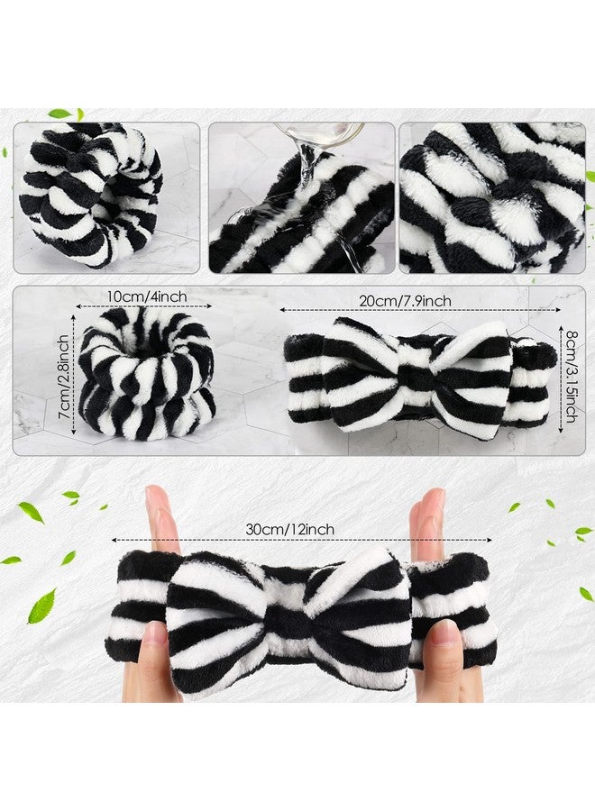 Hanaive Headbands for Women for Washing Face Spa Headband and Wristbands, Makeup Headband for Washing Face, Soft Facial Makeup Head Band, Shower Skin Care Hair Supplies - Image 2
