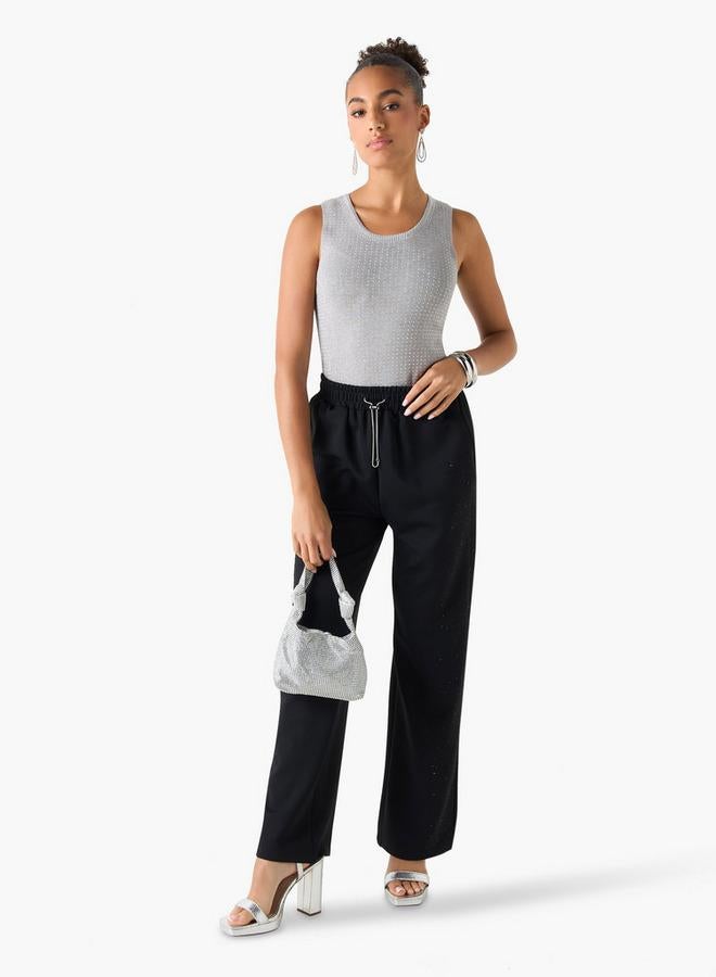 تواكستريمز بلوزة بدون أكمام مزينة بياقة دائرية - Image 2