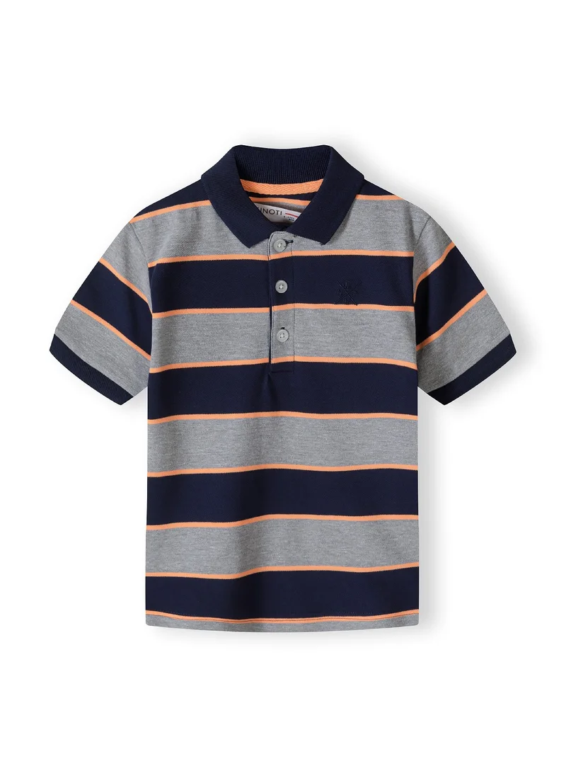 MINOTI Kids Boys Striped Polo Shirt