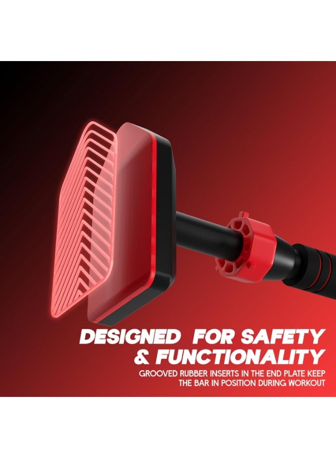 Konex Pull Up Bar for Home Workouts with Effortless Installation | Doorway Hanging Bar, Anti-Slip Ergonomic Grip & Inbuilt Level Meter | Ideal for Pull-Ups & Strength Training | Handles upto 200 kg - Image 3