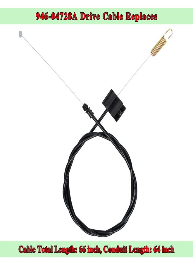 Wanotine 946-04728A Drive Cable Replaces MTD 746-04728, 746-04728A, 946-04728 Single Speed Forward Cable for Troy-Bilt TB200 TB210 TB430 RM410, MTD, Craftsman Self Propelled Lawn Mower - Image 2