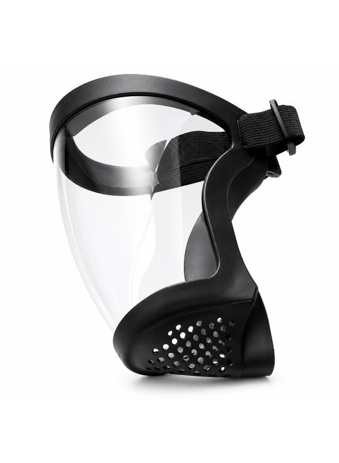 Transparent Full Face Shield Mask with Adjustable Head Strap, Protective Face Shield for Eyes, Nose and Mouth, Breathable Vented Design for Work, Outdoor Activities and Daily Use - Image 2