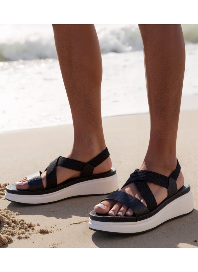 Mon Ami Monami Women's Flat Sandals - Premium Quality Open-Toe Summer Sandals for Women, Lightweight Comfortable Walking Sandals for Girls & Ladies, Soft Cushioned Footbed for Everyday Outfits  - Image 3