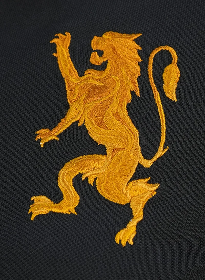 GIORDANO  Women’s Slim Polo Shirt with 3D Lion Embroidery for Women | Best Price UAE