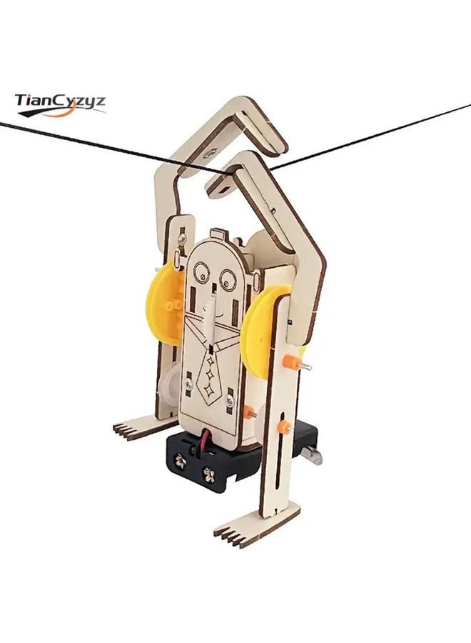 طقم بناء روبوت خشبي STEM تجربة علمية لعبة تسلق الحبل (مجموعة واحدة) - Image 3