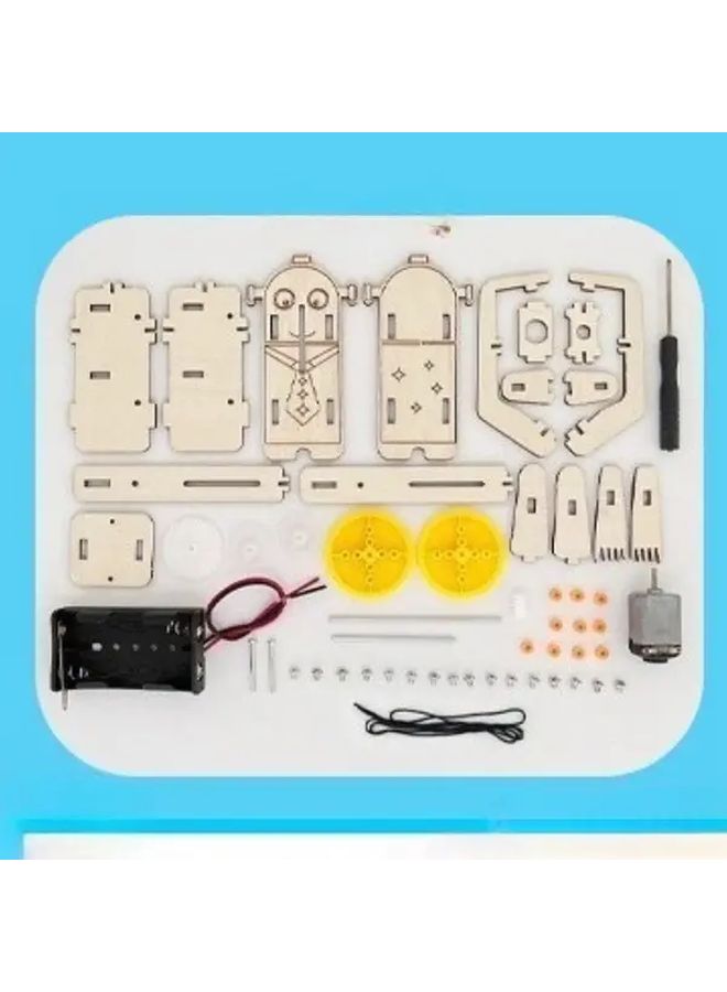 طقم بناء روبوت خشبي STEM تجربة علمية لعبة تسلق الحبل (مجموعة واحدة) - Image 4