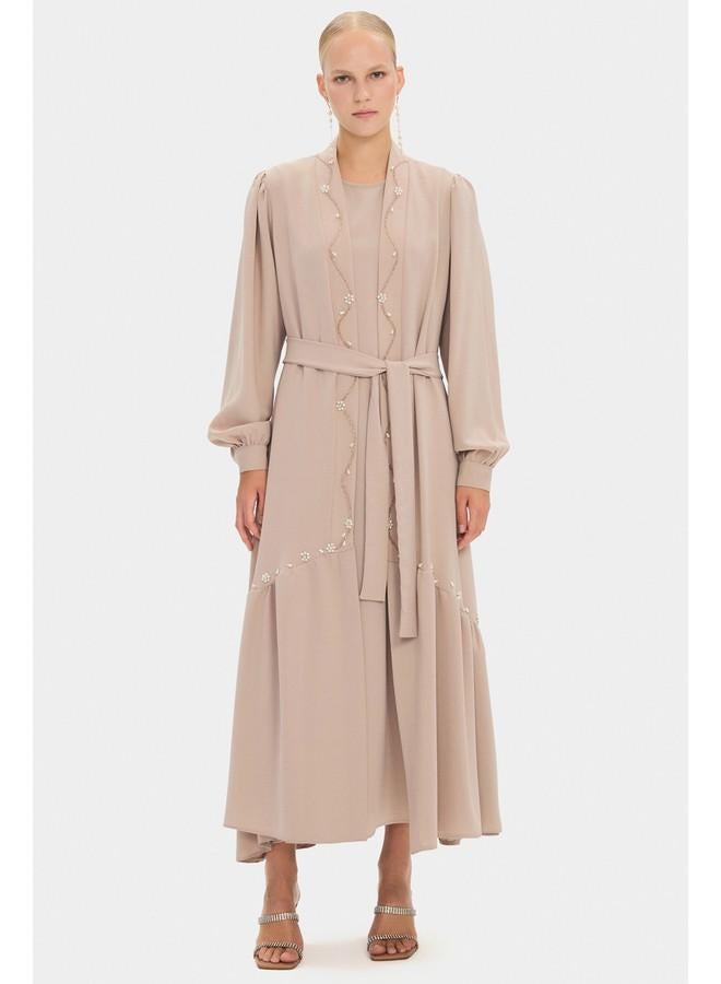 جون عباية بالون بأكمام مزينة بالخرز من جين - Image 1