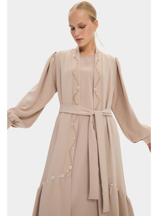 جون عباية بالون بأكمام مزينة بالخرز من جين - Image 3