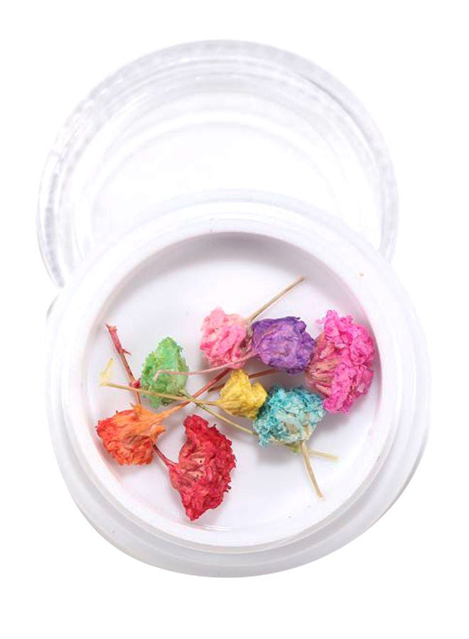 NIBEMINENT 3D Dried Flower Nail Art Sticker Multicolour - Image 1