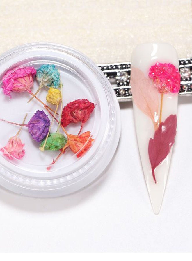 NIBEMINENT 3D Dried Flower Nail Art Sticker Multicolour - Image 2
