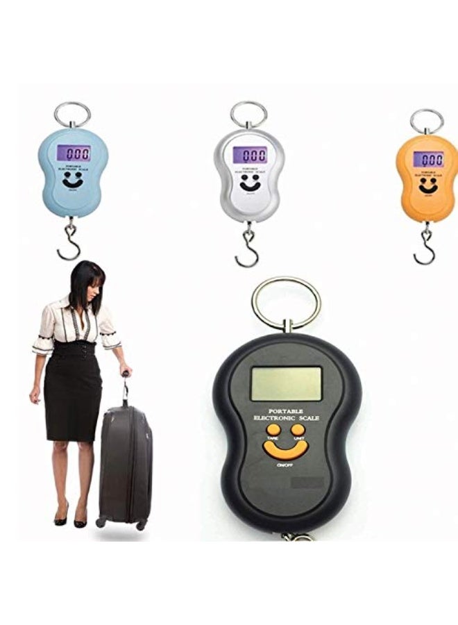 فكسر ميزان فيكسر الرقمي الإلكتروني لوزن الأمتعة 50 كجم/10 جم بشاشة LCD بإضاءة خلفية وموازين صيد مع خطاف تعليق - Image 3