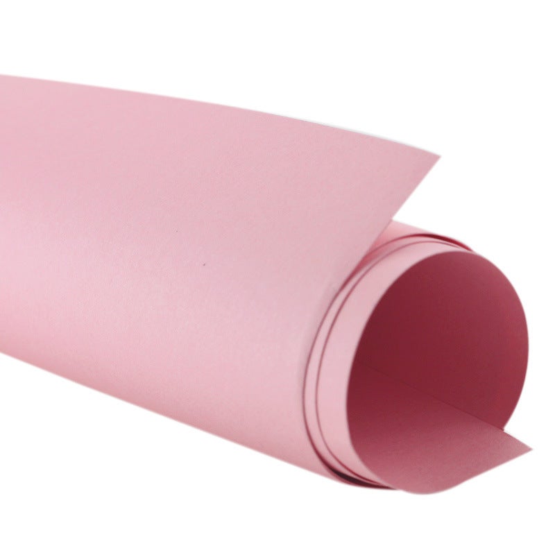 Generic Wholesale 180g 4K color cardboard 8k hard cardboard thick painting decoration kindergarten diy hand origami Pink 