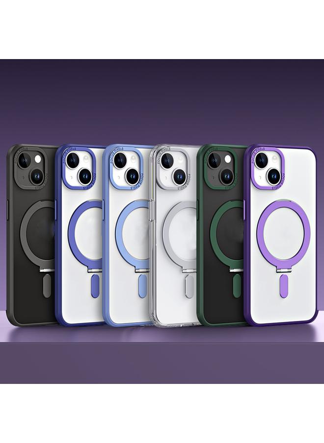 اس-توب جراب لهاتف iPhone 14 Skin Feel MagSafe جراب هاتف واقٍ مقاوم للصدمات مع حامل - Image 3