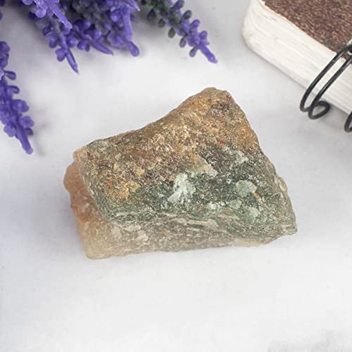Crocon "300+ Carats, 1 Pc Green Jade Rock Rough Stone 4050 mm Raw Crystals Rock Crystals and Healing Stones Rough Gemstones Rock Collection for Beginners Used as Crystal Therapy, Meditation, Reiki" - Image 2