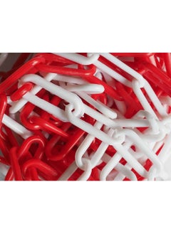 Starline Plastic Traffic Chain Red White Chain Parking Lot Traffic Chain 6 mm 10 mt 