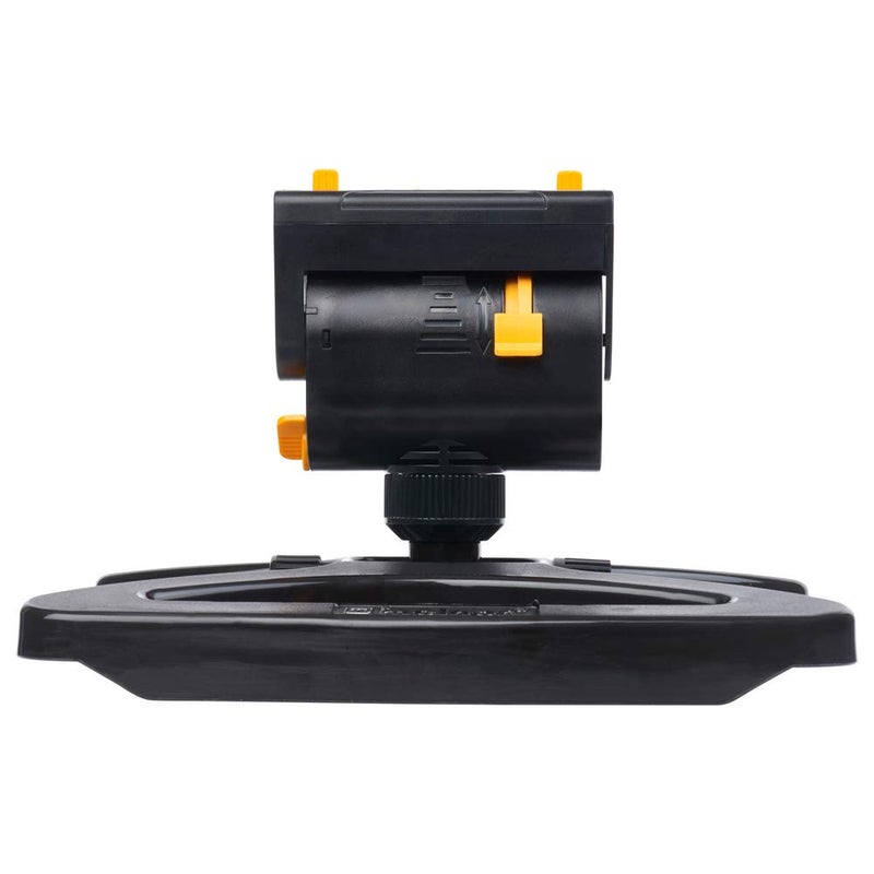 Melnor 65003-AMZ Mini Oscillating Sprinkler with Product Adapter Watering Set, On Base, Black, Yellow - Image 4