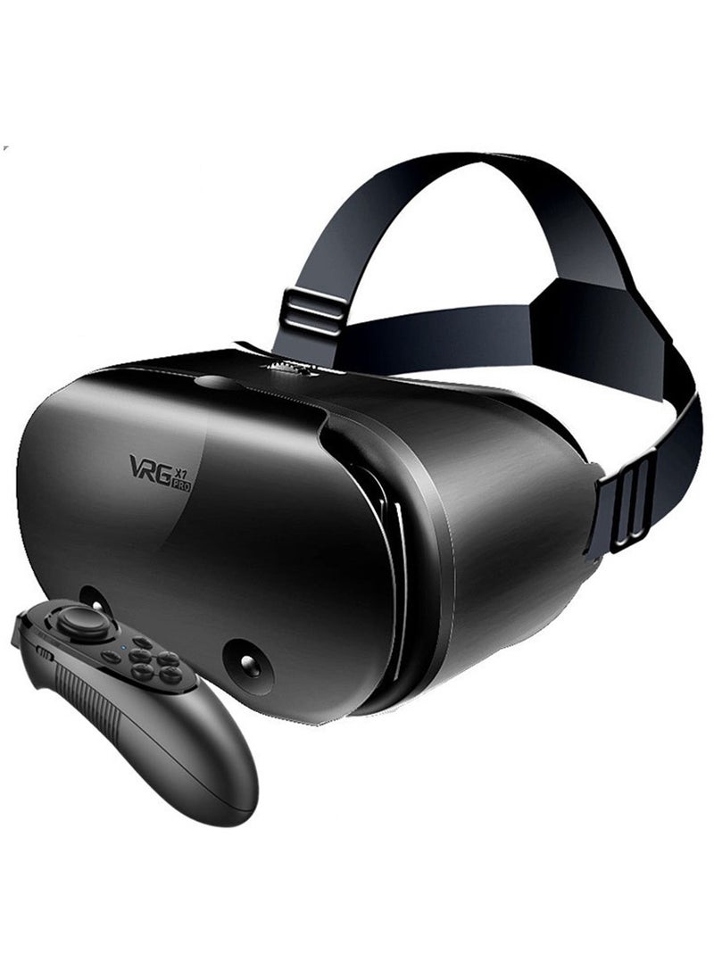 SYOSI VR Headset Virtual Reality Glasses Compatible with for iPhone/Android New Goggles for 3D VR Movies Universal VR Gear Compatible 5-7 Inch Soft Comfortable Adjustable Distance Eye Protection  - Image 2