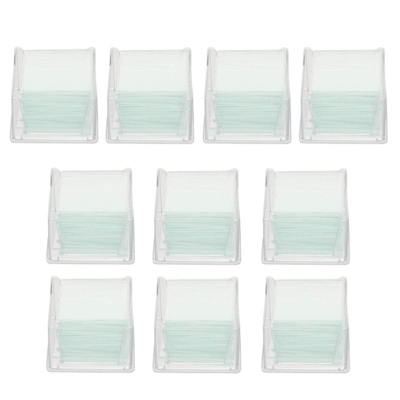 1000 Microscope Cover Slips And Slides Square Clear Glass For Biology Education Plant Specimens - Image 2