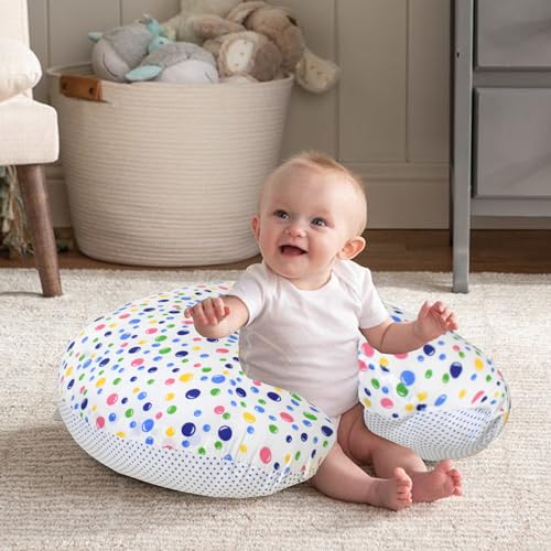 VParents Multipurpose Baby Feeding Nursing Cum Maternity Pillow for New Born Cotton, Recommended for Maternity, Nursing, Medical Bluebell (Blue) 110253 - Image 2