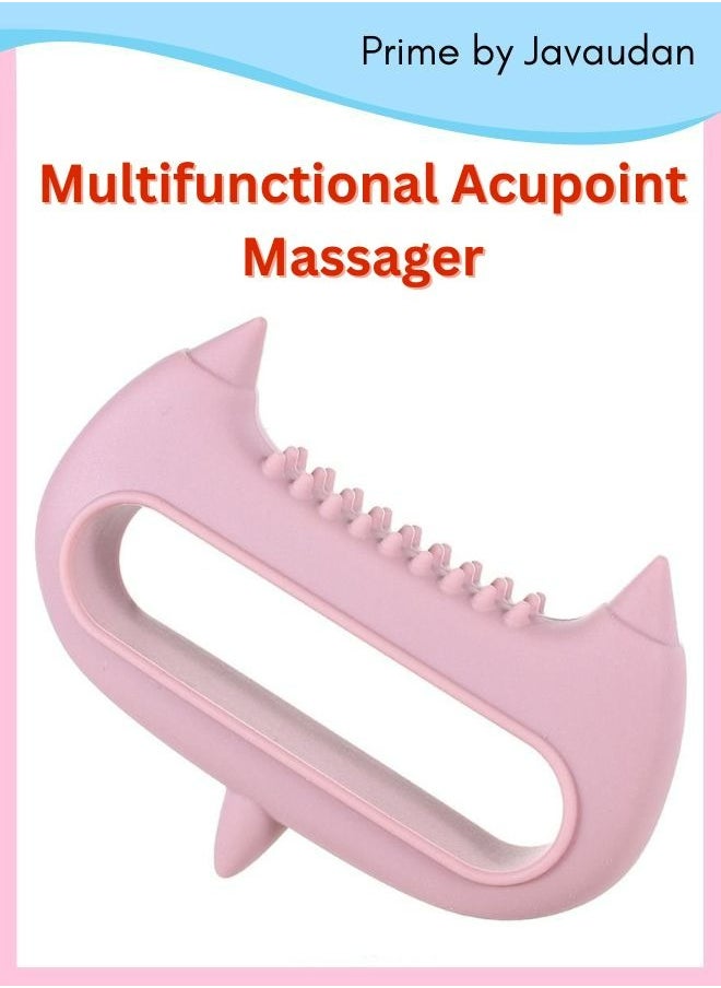 Prime by javauadan Silicone Full Body Massager Tool For Deep Tissue, Muscle And Joint Relief,multifunctional Acupoint Massager- Pink  - Image 2