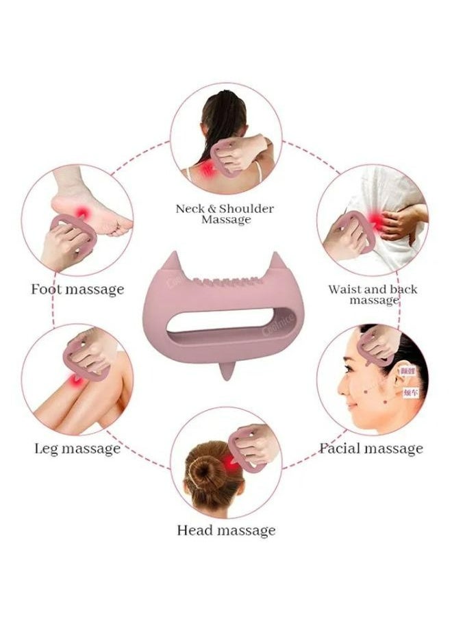 Prime by javauadan Silicone Full Body Massager Tool For Deep Tissue, Muscle And Joint Relief,multifunctional Acupoint Massager- Pink  - Image 5