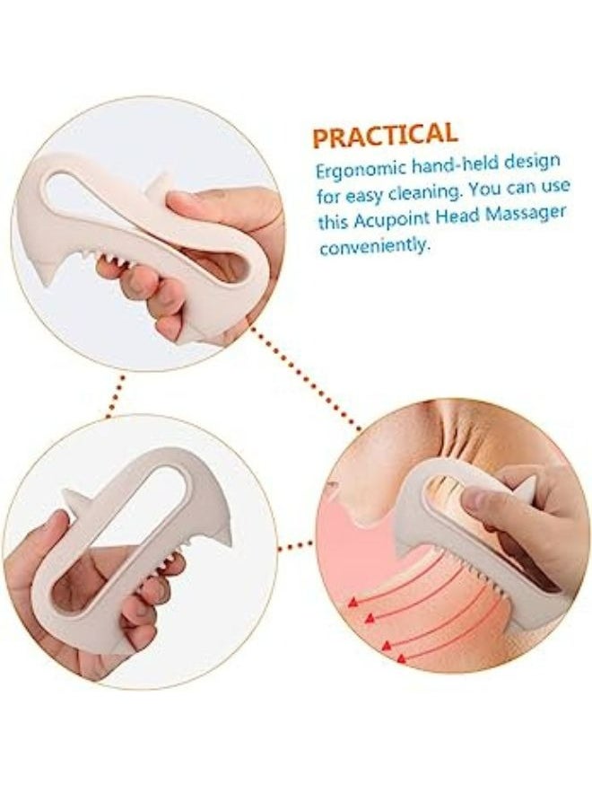 Prime by javauadan Silicone Full Body Massager Tool For Deep Tissue, Muscle And Joint Relief,multifunctional Acupoint Massager- Pink  - Image 3