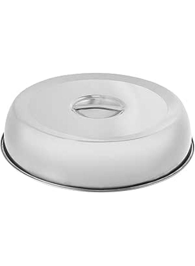 Stainless Steel 18cm Round Steak Cooking Lid Oil Proof Food Serving Dome - Image 1