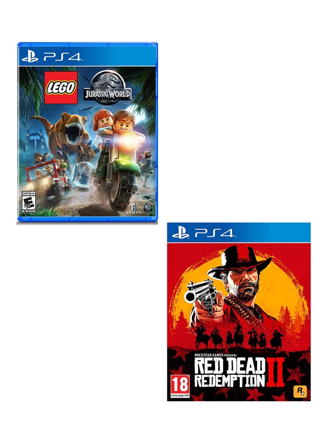 WB Games LEGO Jurassic World + Red Dead Redemption 2 - playstation_4_ps4 - Image 1