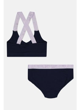 Ellesse Women 2 Pieces Bralette And Underwear Set, Navy  - Image 2