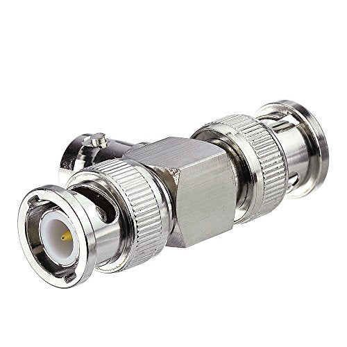 EIGHTWOOD Eighwood 2pcs BNC Tee Adapter BNC Female to Dual Male 3 Way Video Splitter Connector for CCTV Cameras - Image 3