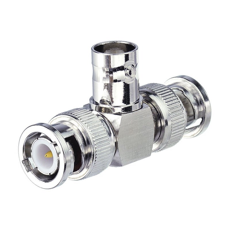 EIGHTWOOD Eighwood 2pcs BNC Tee Adapter BNC Female to Dual Male 3 Way Video Splitter Connector for CCTV Cameras - Image 5