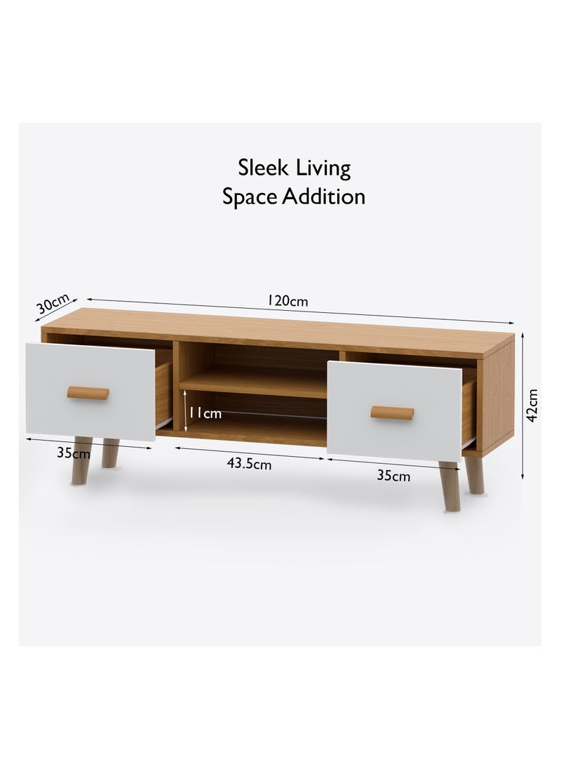 Mahmayi 301 Modern TV Table Stand with Storage Unit - Beech & White - pzsku/ZE64D37BCB72D56F23508Z/45/_/1721044318/fecb23ff-93d4-4448-8376-4112de7f7d0f