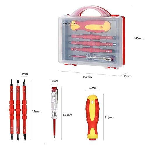 KRESHU Precision Screwdriver & Electrical Tool Kit | Insulated Magnetic Screwdrivers for Electricians, Mobile Repair, Watches, Laptops | Multipurpose Toolkit for Home & Professional Use - Image 2