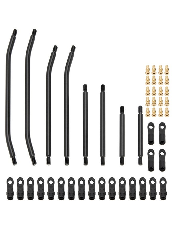 MEUS RACING SCX24 Links Double Bent Links High Clearance Chassis Links Set for Axial SCX24 Gladiator AXI00005 1/24 RC Crawler (Aluminum Alloy) - Image 1