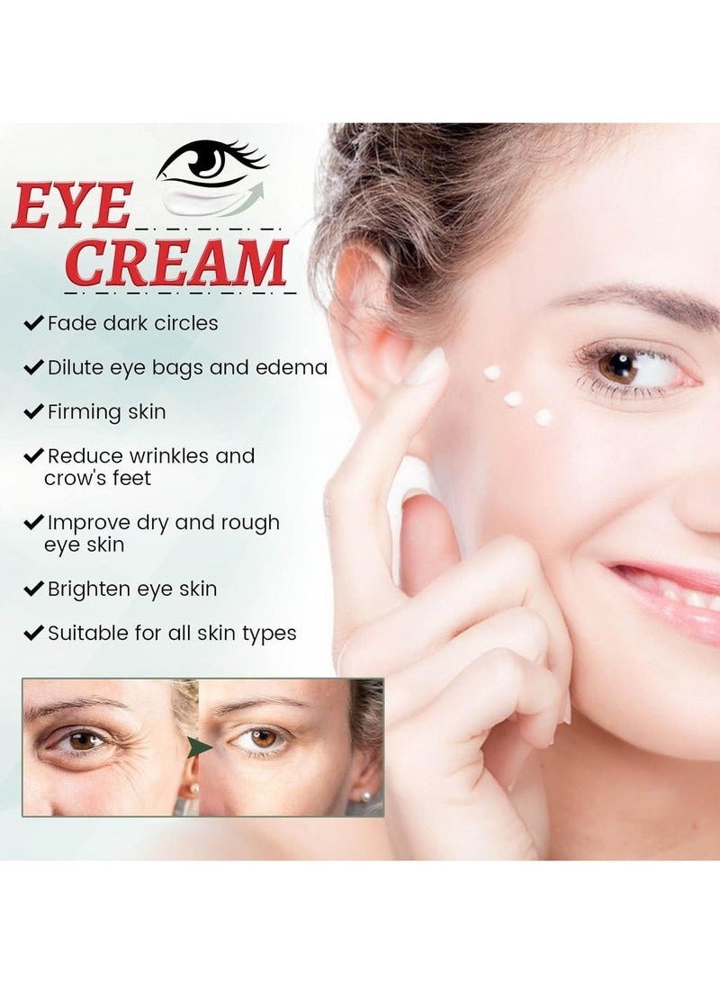 EELHOE Eye Cream Anti-Aging, Anti Wrinkle Cream, Removes Under Eye Puffiness, Bags, Expression Lines, & Dark Circles, Natural Ingredient Moisturizer Improve Dryness Reduce Fine Lines and Wrinkles - Image 5
