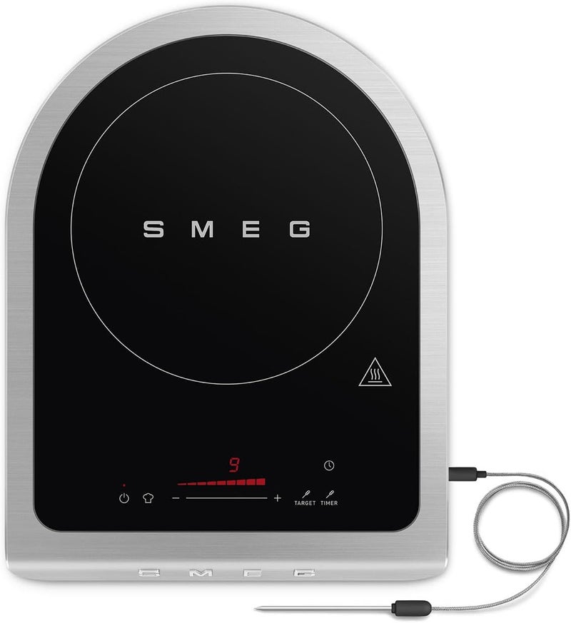 SMEG Portable Induction Hob PIC01WHMUK – Compact Single Burner, 10 Power Levels, Modern Italian Design, Easy-to-Clean, Energy-Efficient, Matte White 2100 W PIC01WHMUK White Matt - Image 3