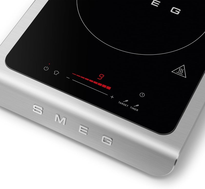 SMEG Portable Induction Hob PIC01WHMUK – Compact Single Burner, 10 Power Levels, Modern Italian Design, Easy-to-Clean, Energy-Efficient, Matte White 2100 W PIC01WHMUK White Matt - Image 5