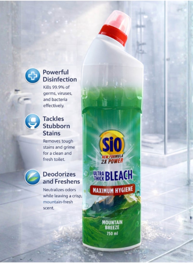 SIO Thick Bleach – Pine 750 ml | Powerful Cleaning & Disinfection - Image 2
