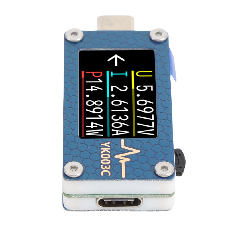 USB C Tester 0-24V Aluminum Alloy Casing - Powerful M4F 240MHz CPU USB Multimeter for Tech Enthusiasts, Portable Device Testing - Image 2