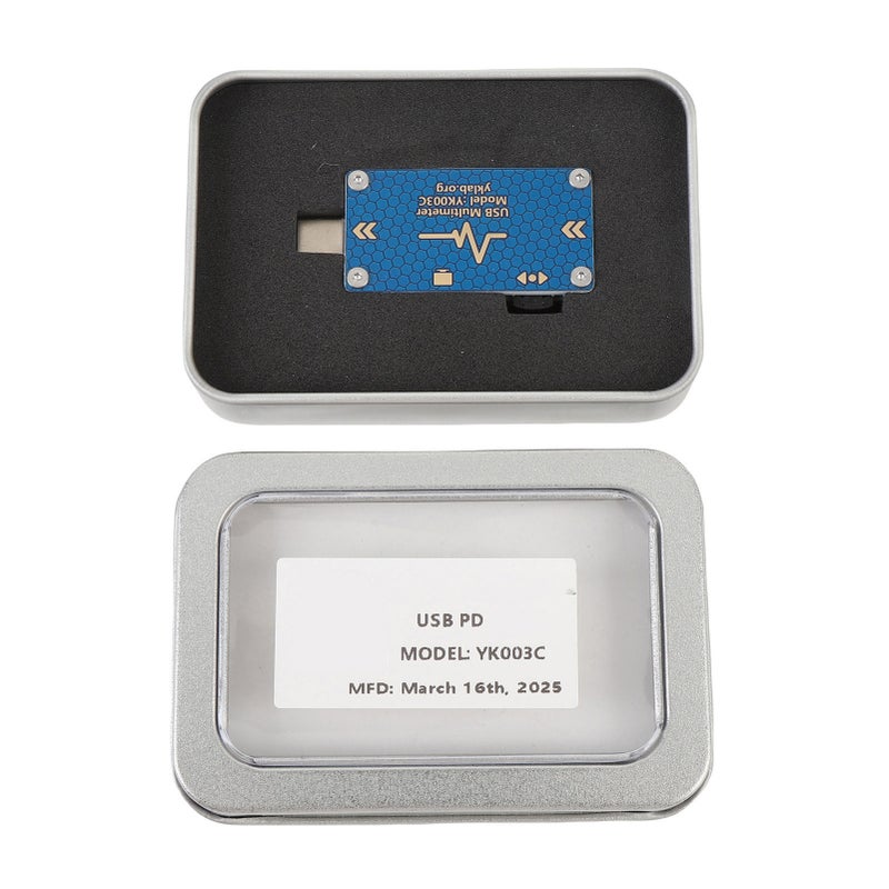 USB C Tester 0-24V Aluminum Alloy Casing - Powerful M4F 240MHz CPU USB Multimeter for Tech Enthusiasts, Portable Device Testing - Image 1