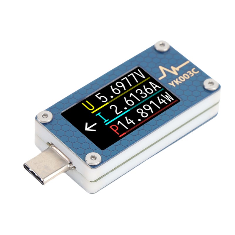 USB C Tester 0-24V Aluminum Alloy Casing - Powerful M4F 240MHz CPU USB Multimeter for Tech Enthusiasts, Portable Device Testing - Image 4
