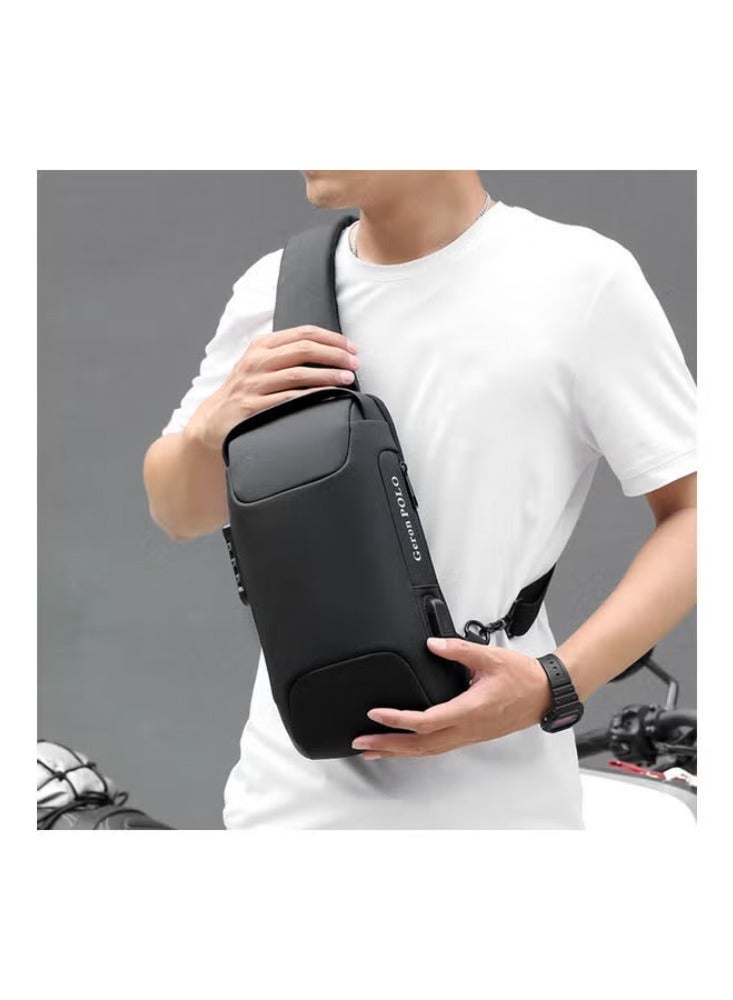 Dreamzon New Style Chest Bag Shoulder Bag Sports Waist Bag Multi-function Messenger Bag for Men 33*5*17cm - Image 2