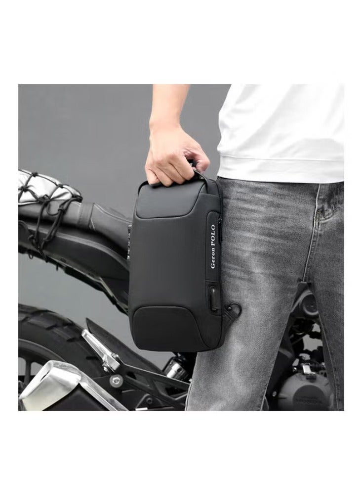 Dreamzon New Style Chest Bag Shoulder Bag Sports Waist Bag Multi-function Messenger Bag for Men 33*5*17cm - Image 3