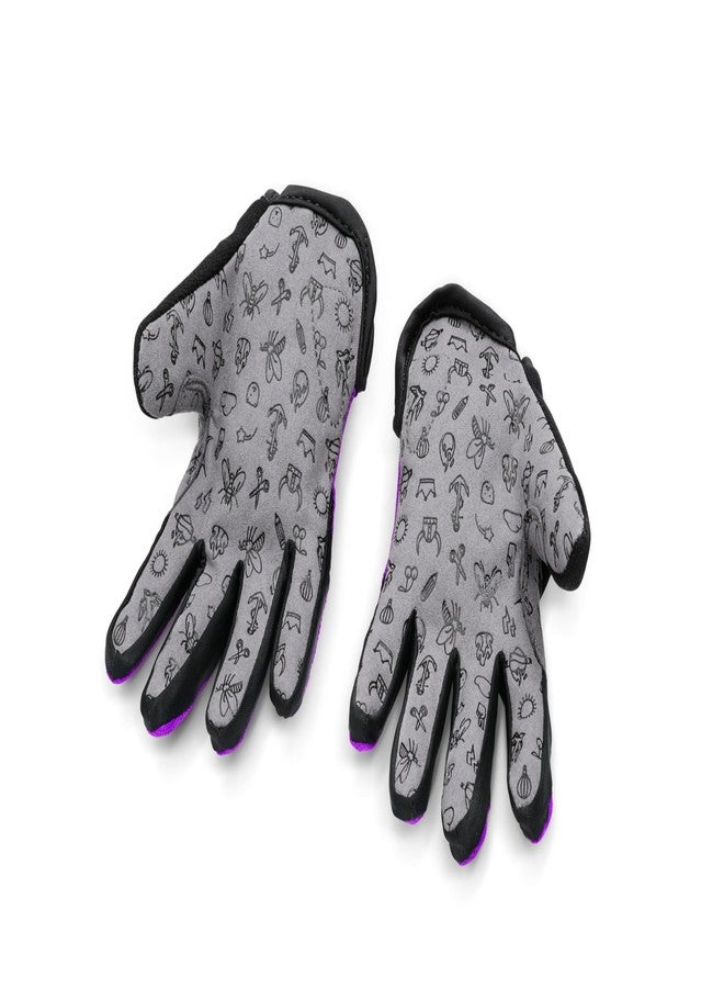 ووؤوم قفازات ووم للدراجات الهوائية بتقنية TENS، حماية كاملة للأصابع مع قبضة محكمة، مناسبة لركوب الدراجات على الطرقات والجبال (للأولاد والبنات) - بنفسجي - 5 - Image 4