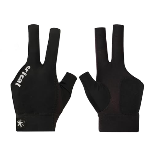 CRICAL Professional Billiard Glove for Pool, 3-Finger Design with Thick Lycra & Non-Slip Grip for Men and Women, Billiard Cue Accessories for Improved Control and Practice - Image 1