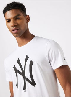 Yankees Back Print MLB T-Shirt White price in UAE, Noon UAE