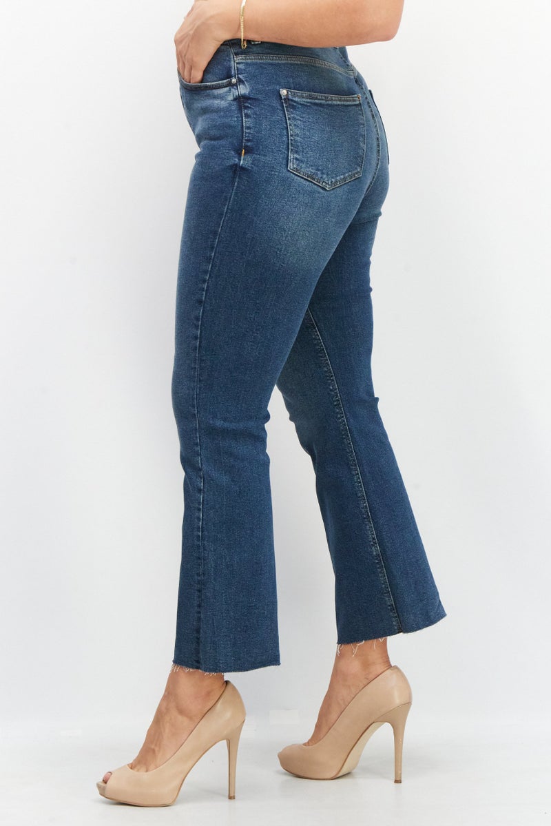 Cropp جينز نسائي بقصة عادية قابل للتمدد، أزرق - Image 2