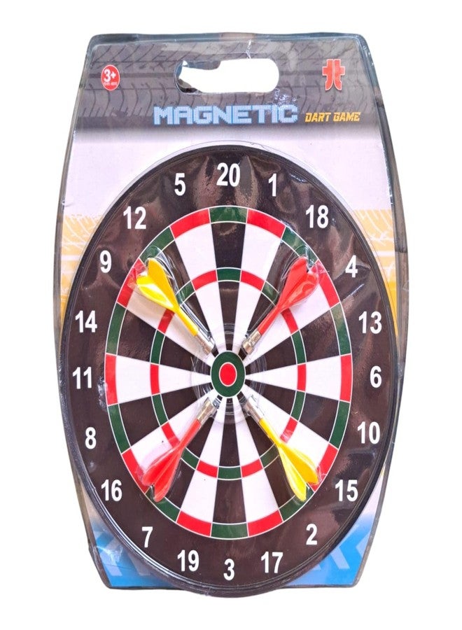 JNiL Magnetic Score Dartboard Kit, Safety Dartboard with 4 Soft Darts, Traditional Style Family Indoor & Outdoor Fun Games, Dart Board Set Suitable for Kids - Image 2