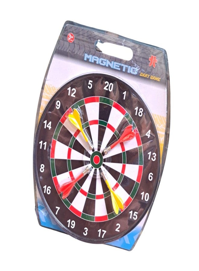 JNiL Magnetic Score Dartboard Kit, Safety Dartboard with 4 Soft Darts, Traditional Style Family Indoor & Outdoor Fun Games, Dart Board Set Suitable for Kids - Image 3