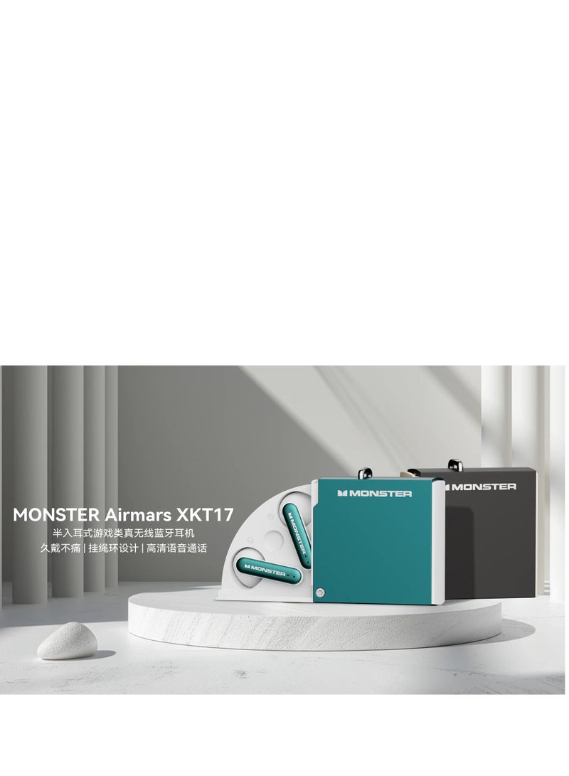 Monster XKT17 Wireless Bluetooth Earbuds Gaming Headphones Deep Bass Low Latency Game Headset with Built-in Microphone For Gaming Noise Canceling Headsets Tarnish - Image 4